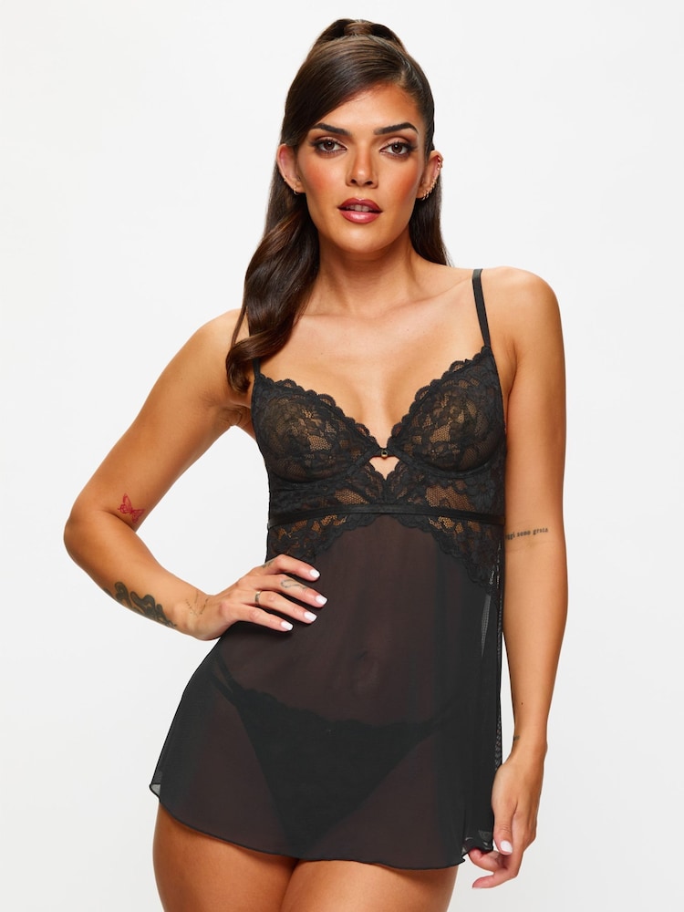 Ann Summers Black Sexy Lace Babydoll - Image 1 of 5