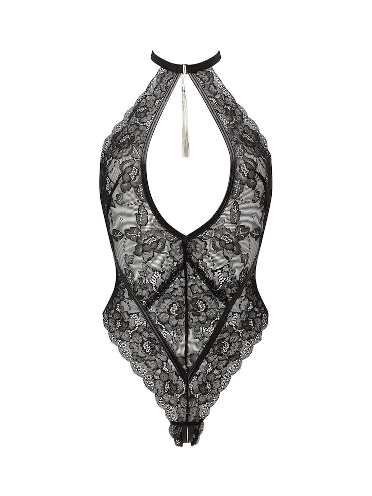 Ann Summers Black Fascinate Gold Tassle Chain Detail Crotchless Body - Image 5 of 5