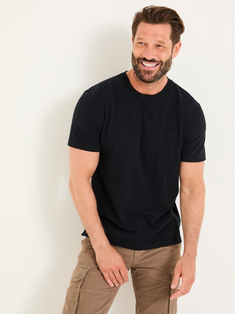 FatFace Lulworth Black T-Shirt - Image 1 of 6