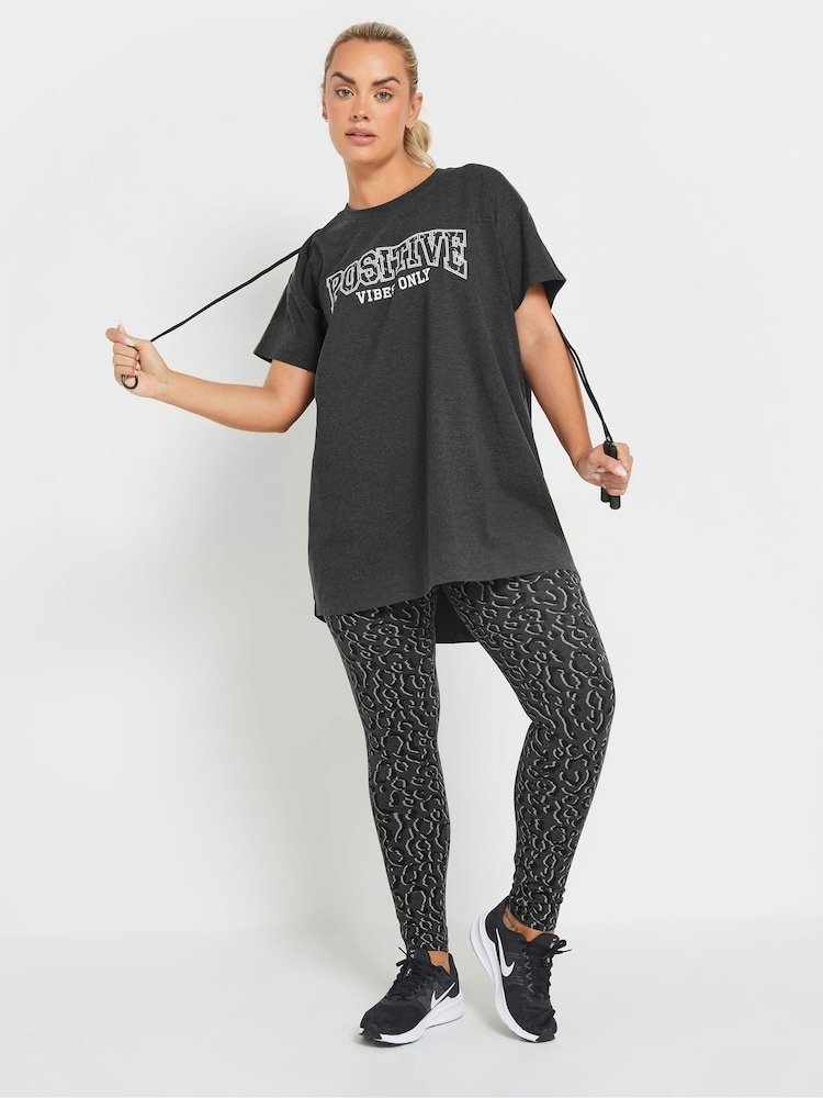 Yours Curve Abstract Animal Print Leggings - Imagen 2 de 6