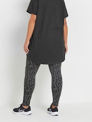 Yours Curve Abstract Animal Print Leggings - Imagen 3 de 6