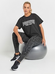 Yours Curve Abstract Animal Print Leggings - Imagen 4 de 6