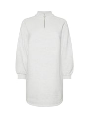 Yours Curve Grey Zip Neck Jumper Dress - Image 5 of 5