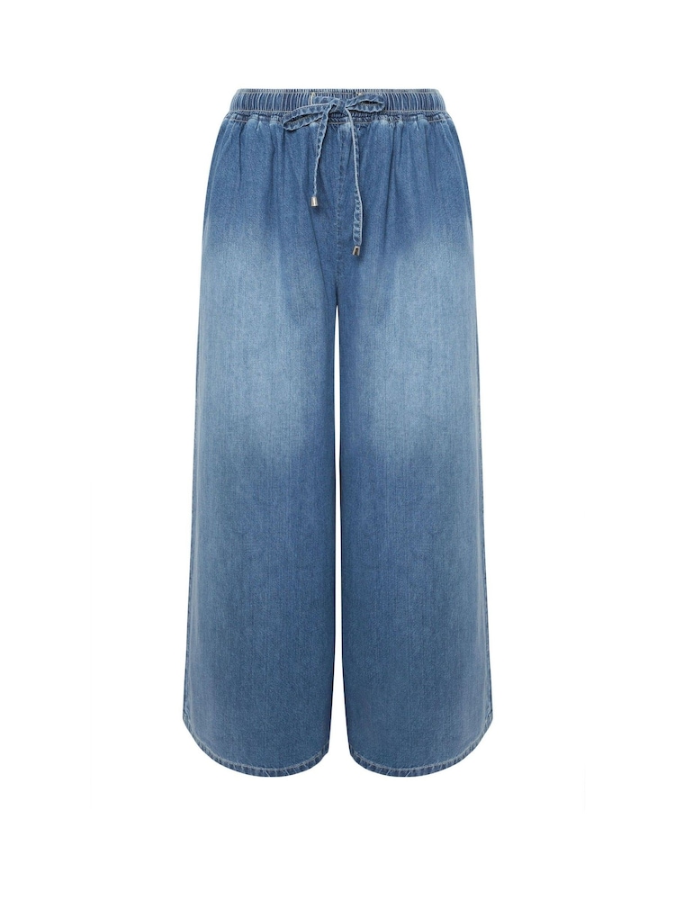 Yours Curve Jeans mit extraweitem Bein aus 100 % Baumwolle - Bild 5 von 5 Yours Curve Jeans mit extraweitem Bein aus 100 % Baumwolle - Bild 5 von 5