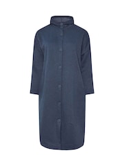 Yours Curve Purple Button Through Hooded Jacket - Image 5 of 5