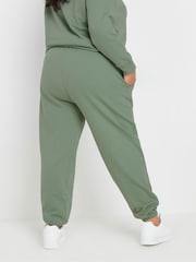 Yours Curve Green Cuffed Joggers - Image 3 of 6