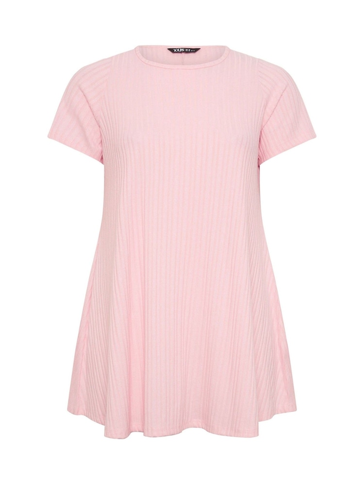 Yours Curve Swing Ribbed Top - Imaginea 5 din 5