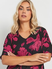 Yours Curve Black Textured Top - Image 4 of 5
