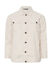 Yours Curve Natural Oversized Denim 100% Cotton Jacket - Image 10 of 10