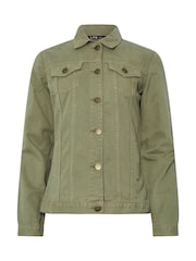 Long Tall Sally Green Denim 100% Cotton Jacket - Image 5 of 5