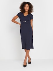 M&Co Blue Workwear Hardwear Dress - Image 2 of 5