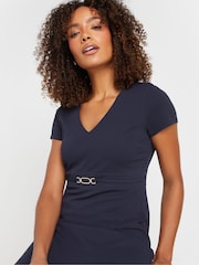 M&Co Blue Workwear Hardwear Dress - Image 4 of 5