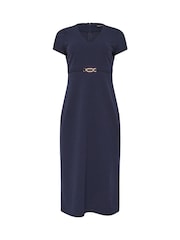 M&Co Blue Workwear Hardwear Dress - Image 5 of 5