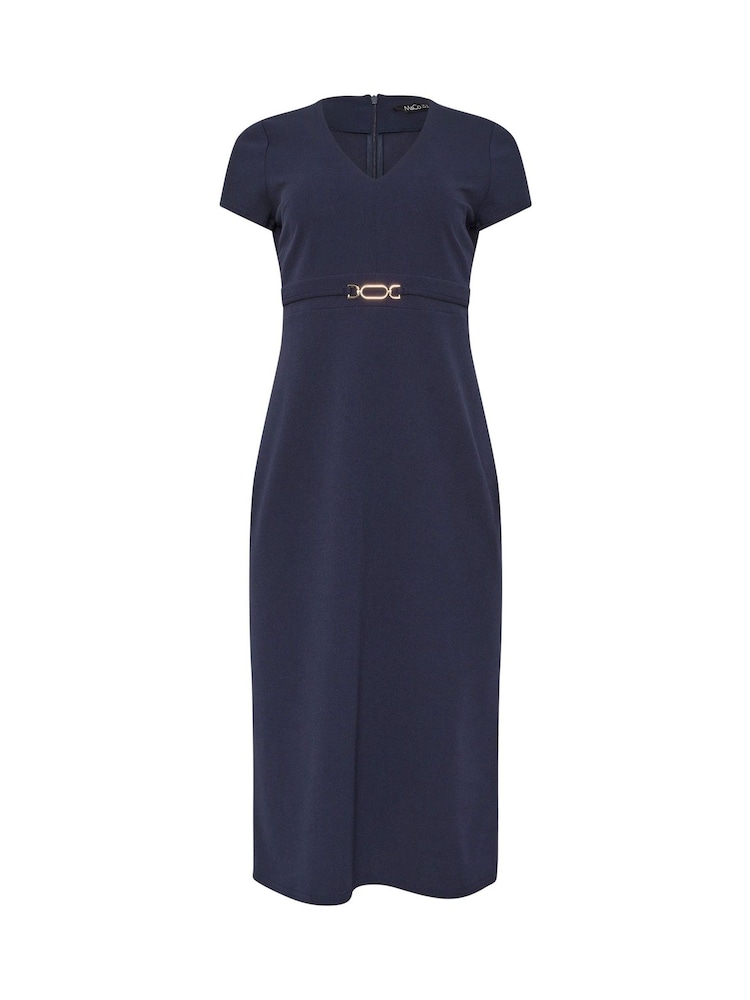 M&Co Blue Workwear Hardwear Dress - Image 5 of 5