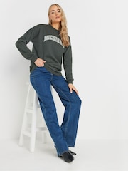 Long Tall Sally Grey Slogan Sweatshirt - Image 2 of 5