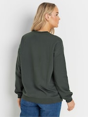Long Tall Sally Grey Slogan Sweatshirt - Image 3 of 5