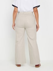 Yours Curve Natural Wide Leg Jeans - Image 3 of 5