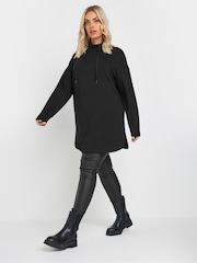 Yours Curve Black Soft Touch High Neck Sweatshirt - Image 2 of 5