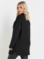 Yours Curve Black Soft Touch High Neck Sweatshirt - Image 3 of 5
