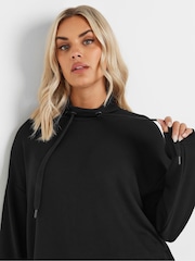 Yours Curve Black Soft Touch High Neck Sweatshirt - Image 4 of 5