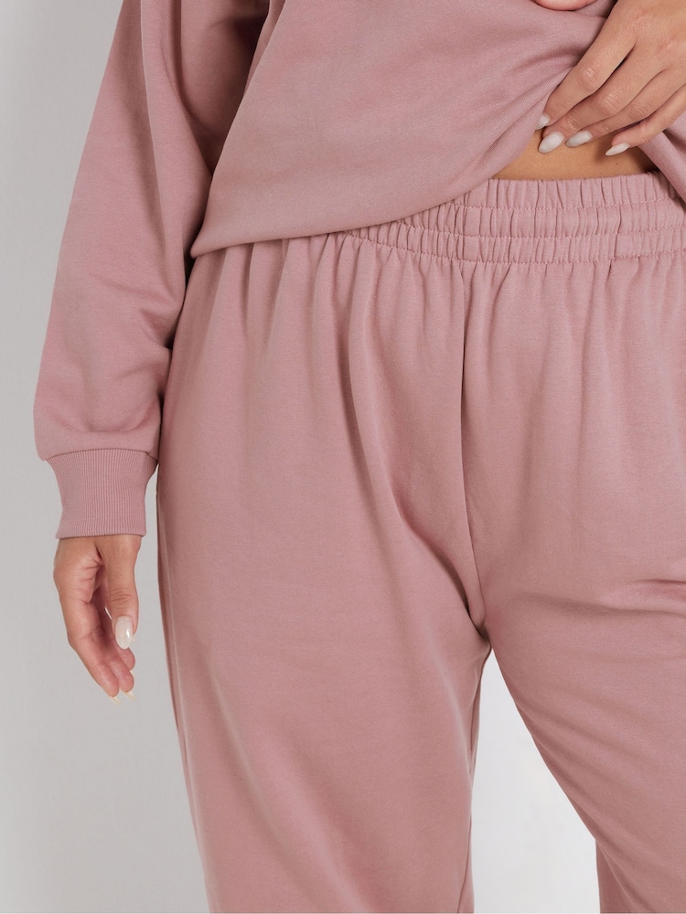 Yours Curve Pink Cuffed Joggers - Image 4 of 5