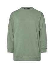 Yours Curve Green Crew Sweatshirt - Image 6 of 6