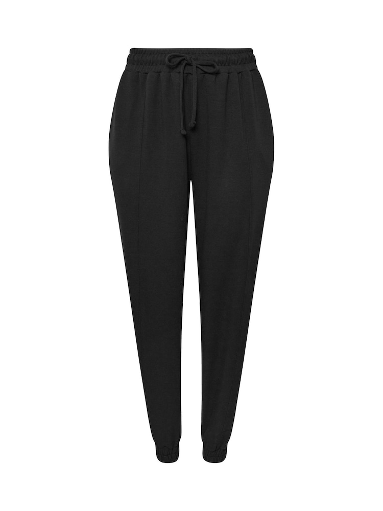 Yours Curve Black Pleat Front Cuffed Joggers - Image 5 of 5