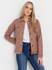 Long Tall Sally Pink Denim 100% Cotton Jacket - Image 1 of 5