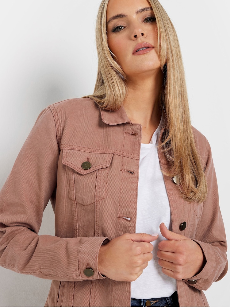 Long Tall Sally Pink Denim 100% Cotton Jacket - Image 4 of 5