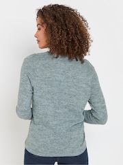M&Co Blue Wrap Over Jumper - Image 3 of 5