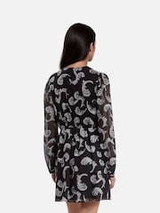 The Kooples Black Short Floating Sleeve Dress - Image 2 of 3
