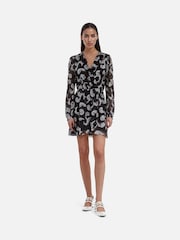 The Kooples Black Short Floating Sleeve Dress - Image 3 of 3