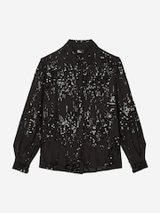 The Kooples Black Long Sleeved Shirt - Image 1 of 3