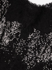 The Kooples Black Lace Top With Strap - Image 6 of 6