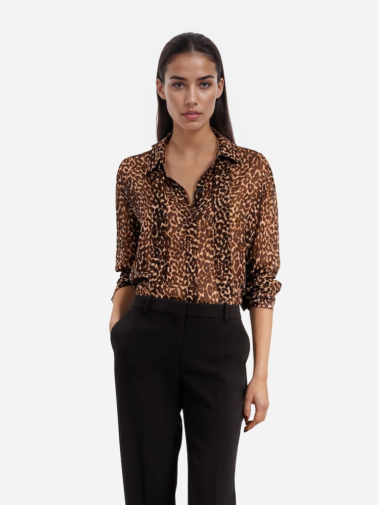 The Kooples Animal Long Sleeved Shirt - Image 1 of 4