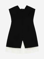 The Kooples Black Short Bustier Buttoned Front Dress - Image 5 of 6