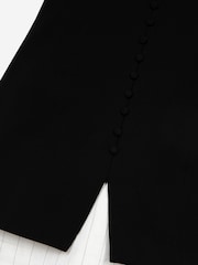 The Kooples Black Short Bustier Buttoned Front Dress - Image 6 of 6
