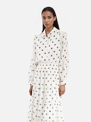 The Kooples White Long Dress With Ruffle - Image 4 of 4