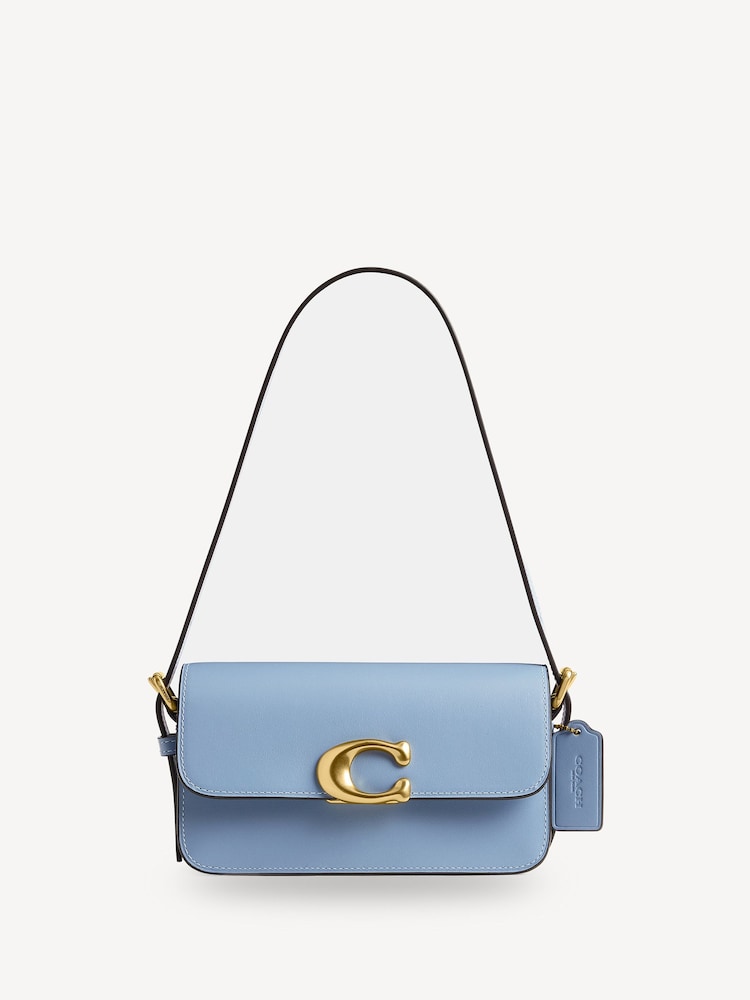 COACH Blue Refined Calf Leather Zoe Shoulder Bag - Image 1 of 3