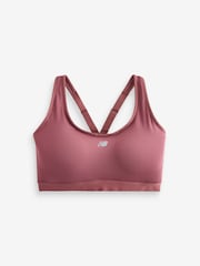 New Balance Burgundy Red Womens Essential Run Bra - Image 1 of 1