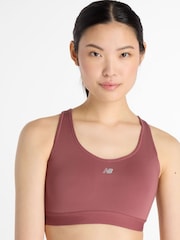 Burgunderrot - New Balance Womens Essential Run Bra - Bild 5 von 7