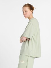 New Balance Green Oversized Linear Heritage T-Shirt - Image 2 of 6