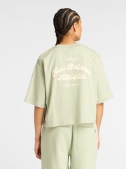 Tricou New Balance pentru femei Relaxed Linear Heritage - Imaginea 3 din 7