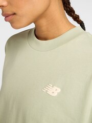 Tricou New Balance pentru femei Relaxed Linear Heritage - Imaginea 4 din 7