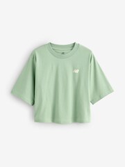 Tricou New Balance pentru femei Relaxed Linear Heritage - Imaginea 7 din 7