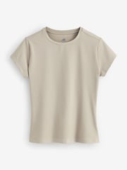 New Balance Brown Womens Rubbed Fitted T-Shirt - Image 1 of 1