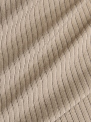 New Balance Brown Ribbed Womens Fitted T-Shirt - Image 7 of 7
