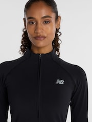 Negro - Chaqueta de running Harmony con cremallera completa para mujer de New Balance - Imagen 4 de 8