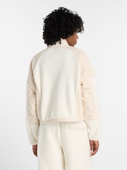New Balance Cream Womens High Pile Fleece Jacket - Image 2 of 8