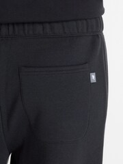New Balance Black Womens Linear Heritage Fleece Barrel Leg Joggers - Image 5 of 6
